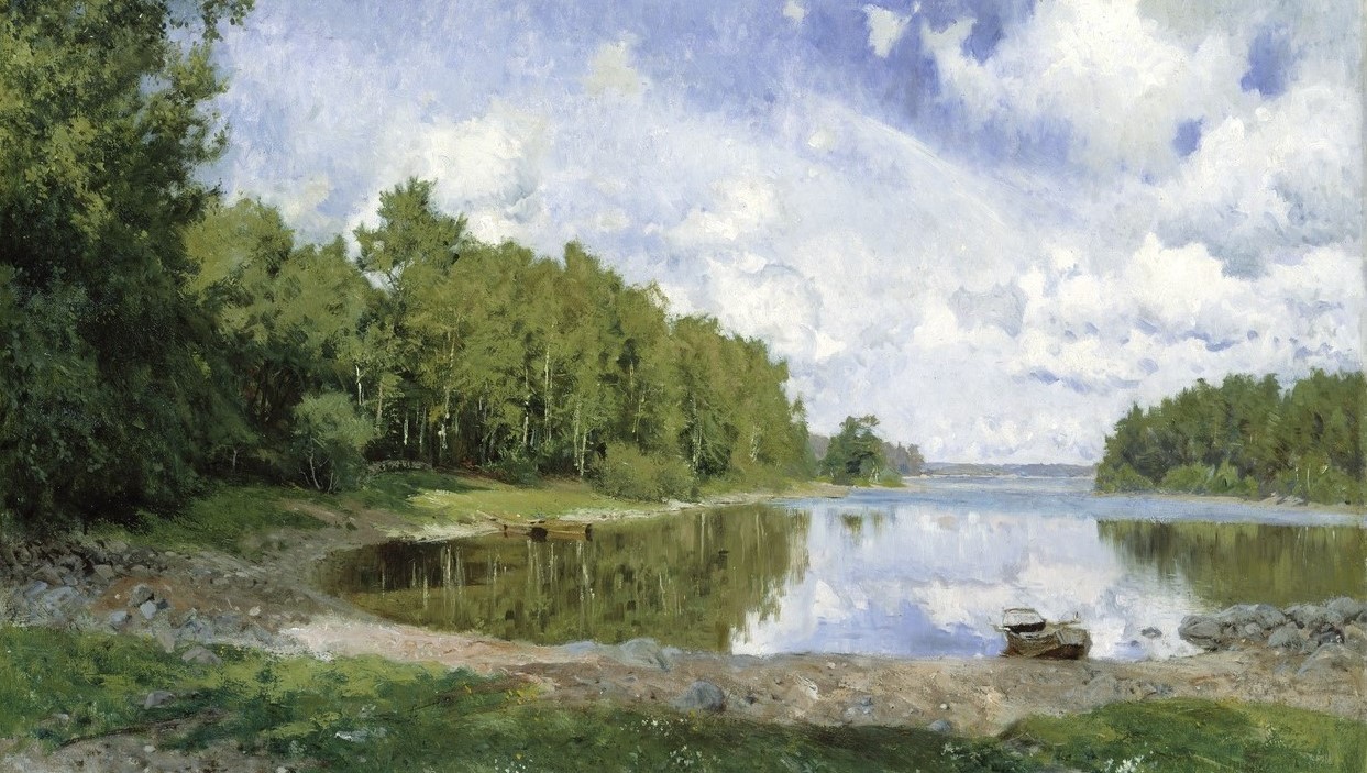 Olof Arborelius — Lake view at Engelsberg, Västmanland (1893)