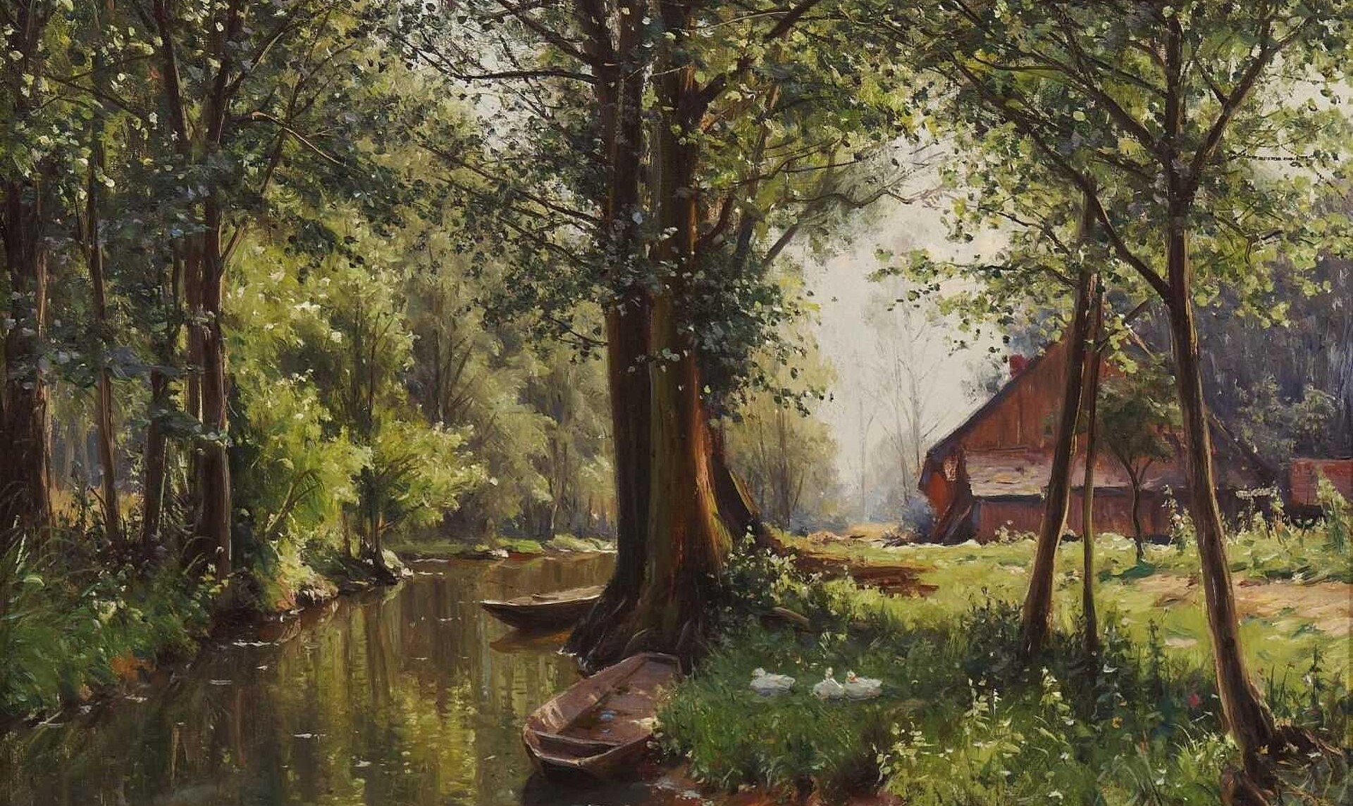 Walter Moras — Im Spreewald